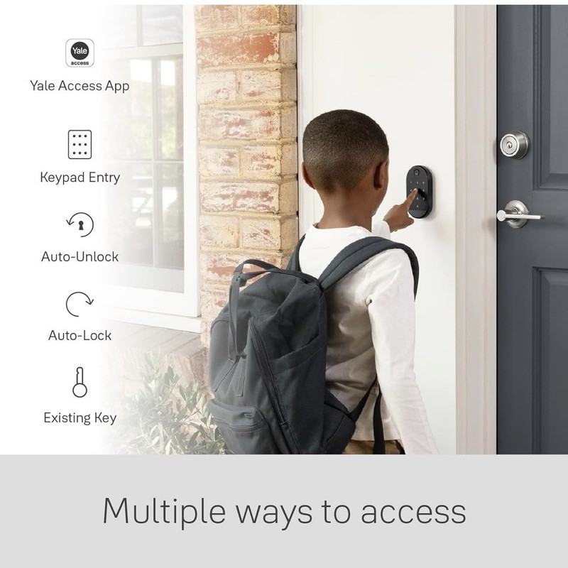 Yale August Wi-Fi Smart Lock with Keypad Touch - Silver - Brand New gallery