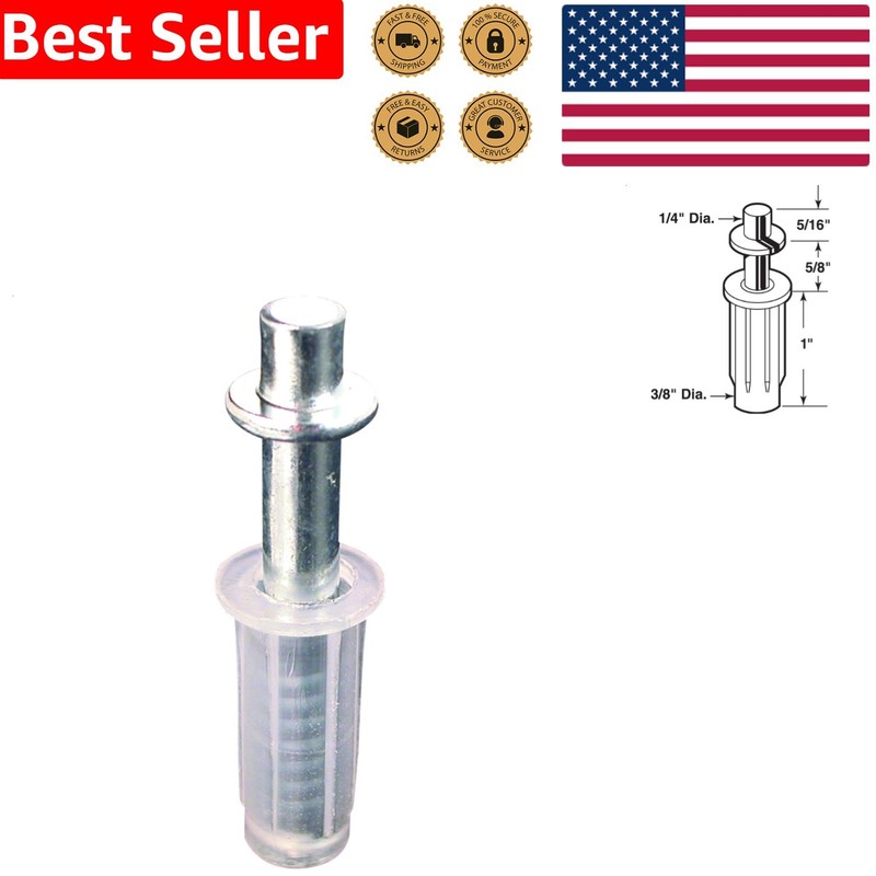 Nylon Top Pivot 2 Pack Spring Loaded Silver Door Part