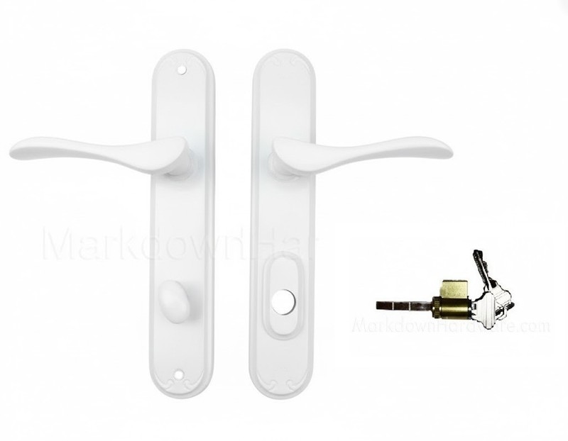 Pella Active Handle Right Hand Keyed Set Hinged Door w/ Key Lock +2 Keys – White