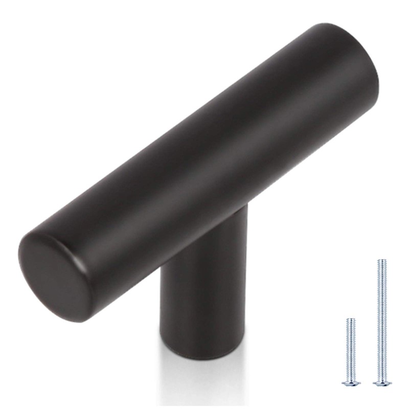 KNOBWELL 20 Pack Single Hole 2″ Black Center:N/A (Single Hole),