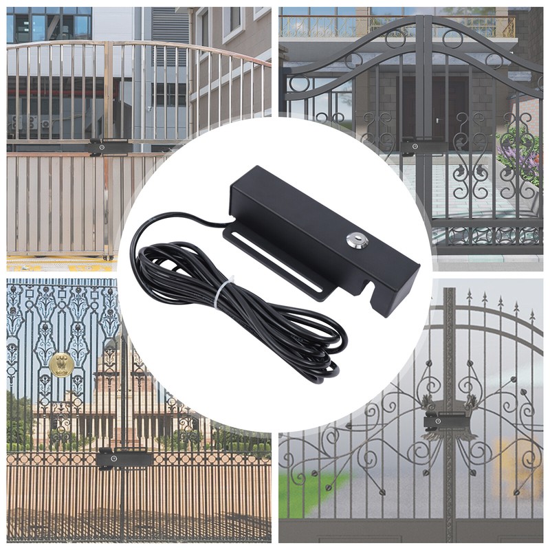 Electric Gate Lock with Keys Auto Opening Closing AC/DC12-24V Waterproof Gland gallery