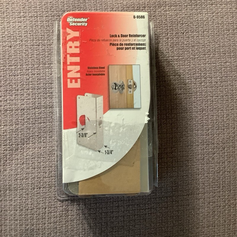 Defender Security U-9586 Door Reinforcer Stainless Steel