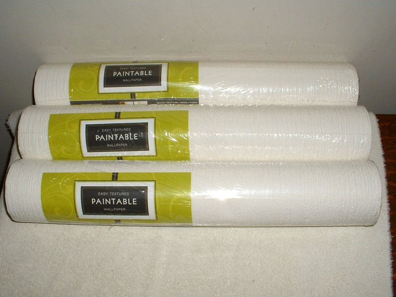 3 Double Rolls Brewster Paintable Pre-Pasted Textured Wallpaper #99417 55 Sq Ft
