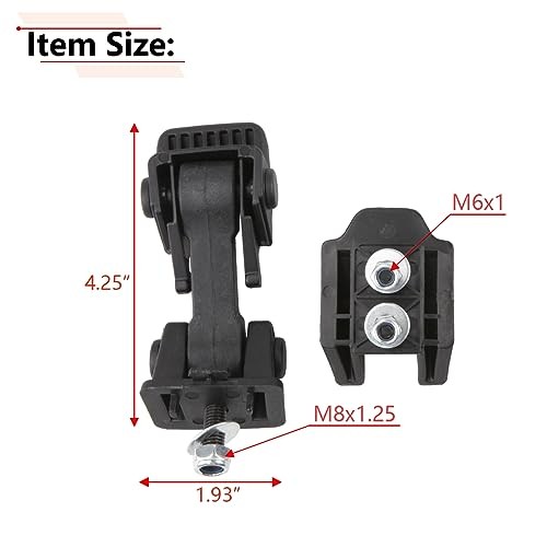 RLB-HILON Hood Latch Compatible with Jeep Wrangler TJ 1997 1998 1999 2000 2001 gallery