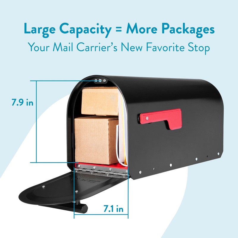 Architectural MAILBOXES 5560B-R-10 Mailboxes Large, Black gallery