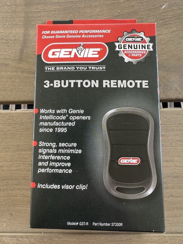 Genuine Genie 3-Button Remote MODEL G3T-R, # 37330R w/ Intellicode Technology