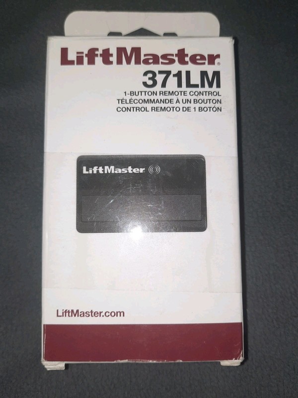 LiftMaster 371LM 1-Button Garage Door Opener Remote Control Rolling Code- Black
