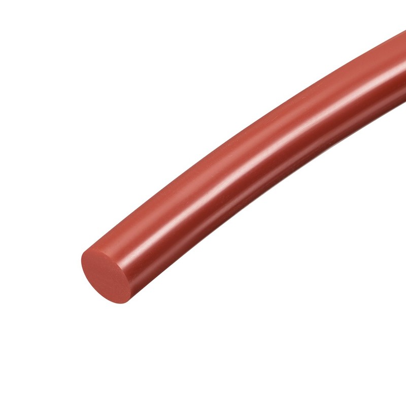 39″ Long 10.5MM Dia High Temperature Resistant Silicone Sealing Strip (Red)