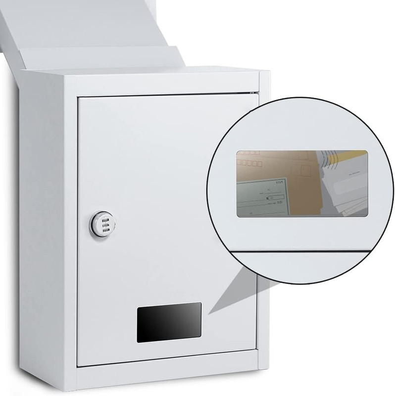 Mail Deposit Safe Through Wall Drop Box Combination Lock Home Office Apartment gallery