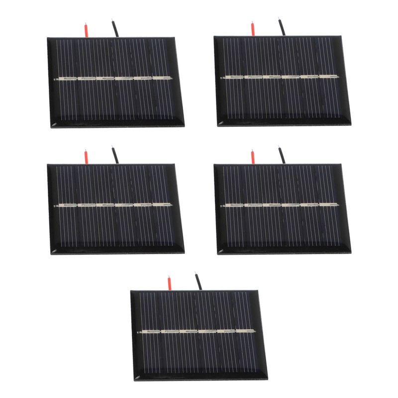 5PCS Solar Panel Set 0 45W 3V for Energy Needs in RVs and Hiking Adventures