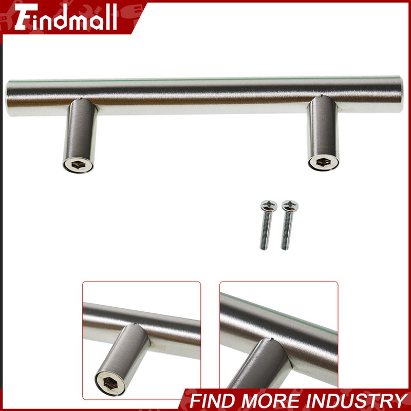 Stainless Steel T Bar Pulls Knobs Handles Cabinet Door Kitchen Drawer 20-50 Pcs