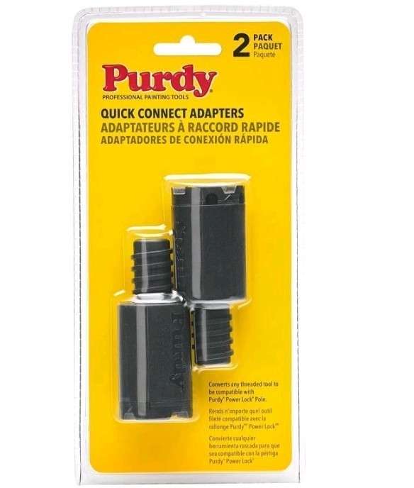 Purdy 140900904 2PK Quick Connect Threaded Pole Adaptor