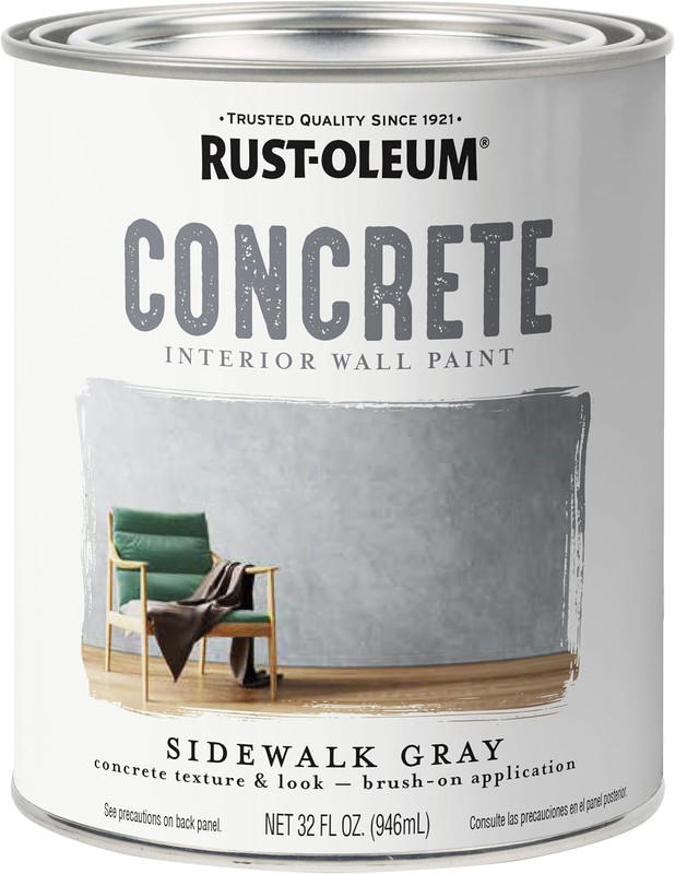 Concrete Interior Wall Paint 2-Pack, Quart Size, Sidewalk Color, 0.25 Gallon gallery