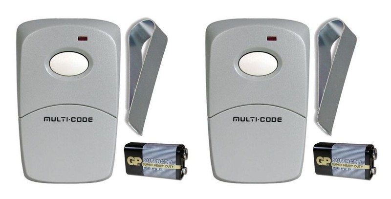 109020 Comp Multi-Code Gate/Garage Remote 3089 308911 300MHz 10 Switch 2-PACK