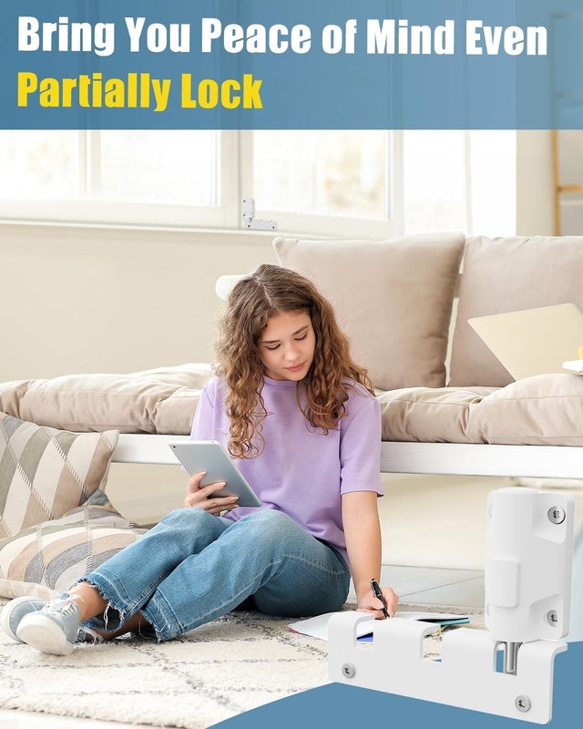 Sliding Door Lock Window Locks for Patio Sliding Glass Door Foot Locks for Front gallery