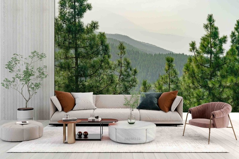 3D Nature Mountain Forest Self-adhesive Removeable Wallpaper Wall Mural 251 gallery