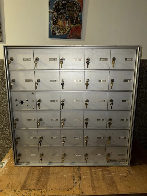 Mailbox Units 29 Individual boxes front loading 17in Wide 3ft Height