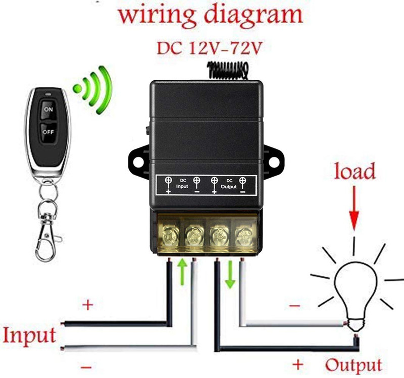 Interruptor Inalambrico de Control Remoto 12V 24V 48V 72V 40A Largo Alcance gallery