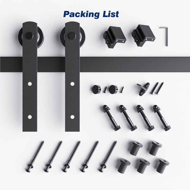 Sliding Barn Door Track Hardware Kit Straight Pulley Hardware 6 FT 1 PCS gallery