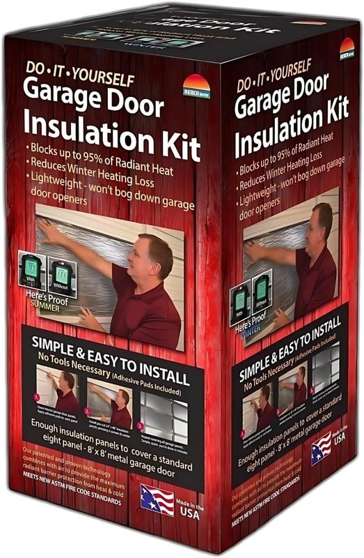 3009 Garage Door Insulation Kit - Blocks 95% Heat, Easy Install, 64 Sq Ft Cov... gallery
