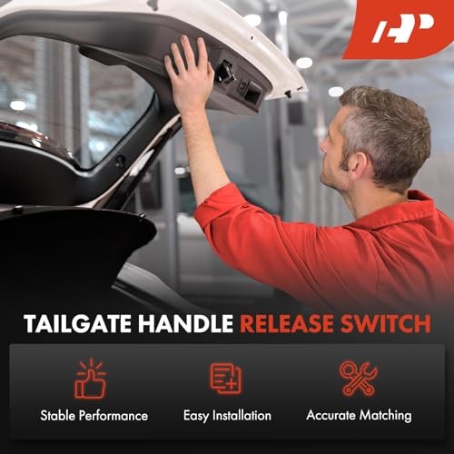 Tailgate Handle Release Switch Compatible with Mini Cooper 2002-2008, Rear gallery