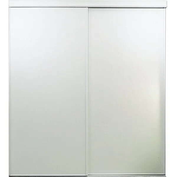 72 In. X 78 In. White Vinyl Sliding Door