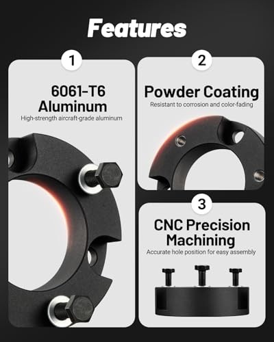 2" Leveling Lift Kit Compatible with Toyata 2005-2023 Tacoma 2 inch Black gallery
