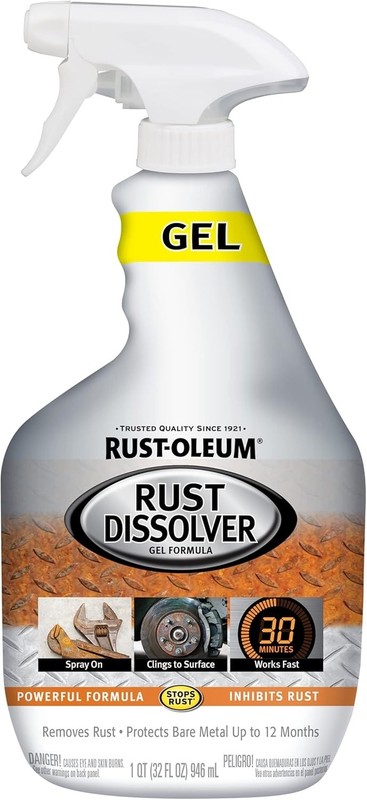 Rust-Oleum Rust Dissolver Gel Spray-300112 Powerful Formula Inhibit Rust 32Oz gallery