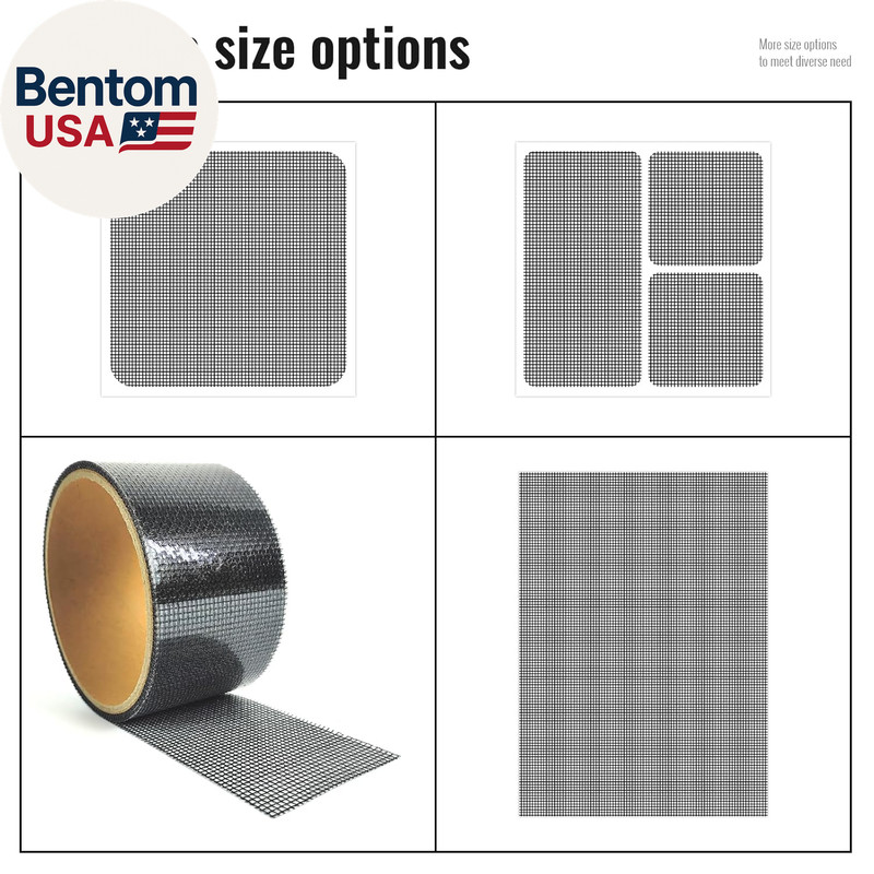 Window Screen Repair Patch, 10 Patches, 4"X 4"(10Cm X 10Cm), Black, 3-Layer Stro gallery