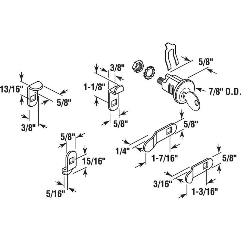 U 9940 Mailbox Lock “ Replacement Multipurpose Mailbox Lock For Several Brands “ gallery