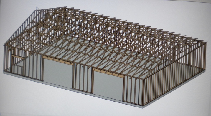 PERMIT READY 36' X 48' GARAGE PLAN DRAWN TO SCALE BLUEPRINTS AND MATERIALS LIST gallery
