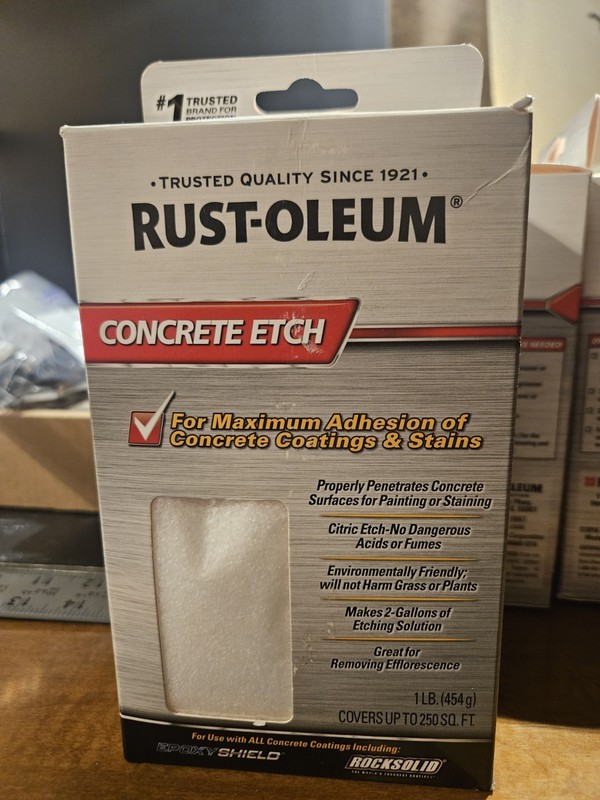 Rust-Oleum Epoxy Shield Transparent Clear Concrete Etch 1 lb Covers 250 Sq Ft