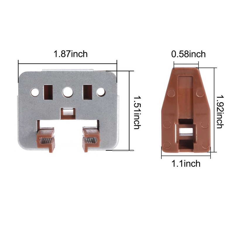 10pcs Drawer Slide Track Guide Glide For Center Mount Drawer For Dressers And Fo gallery