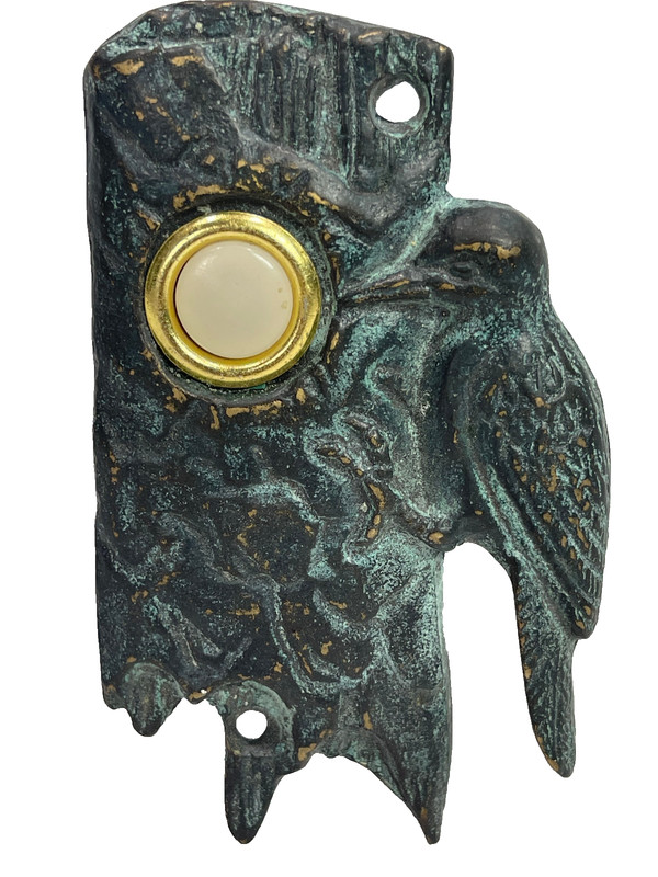 SPI Decor Hardware Doorbell Collection Woodpecker Doorbell Solid Brass 4.5″