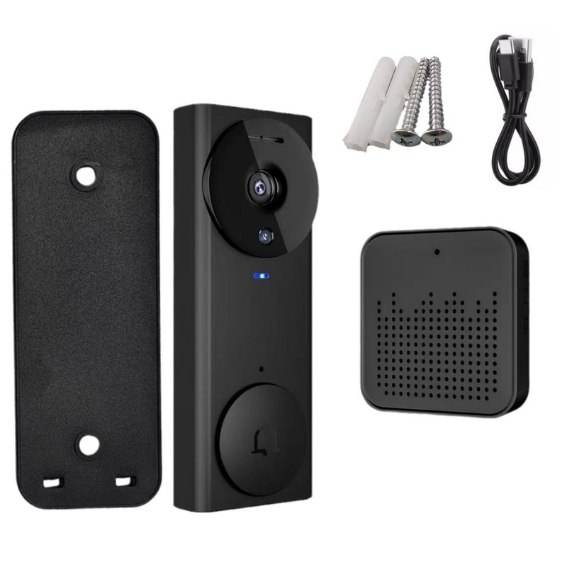 Wireless Doorbell Camera HD Video Night Vision 2-Way Audio for ULooka Wake-up