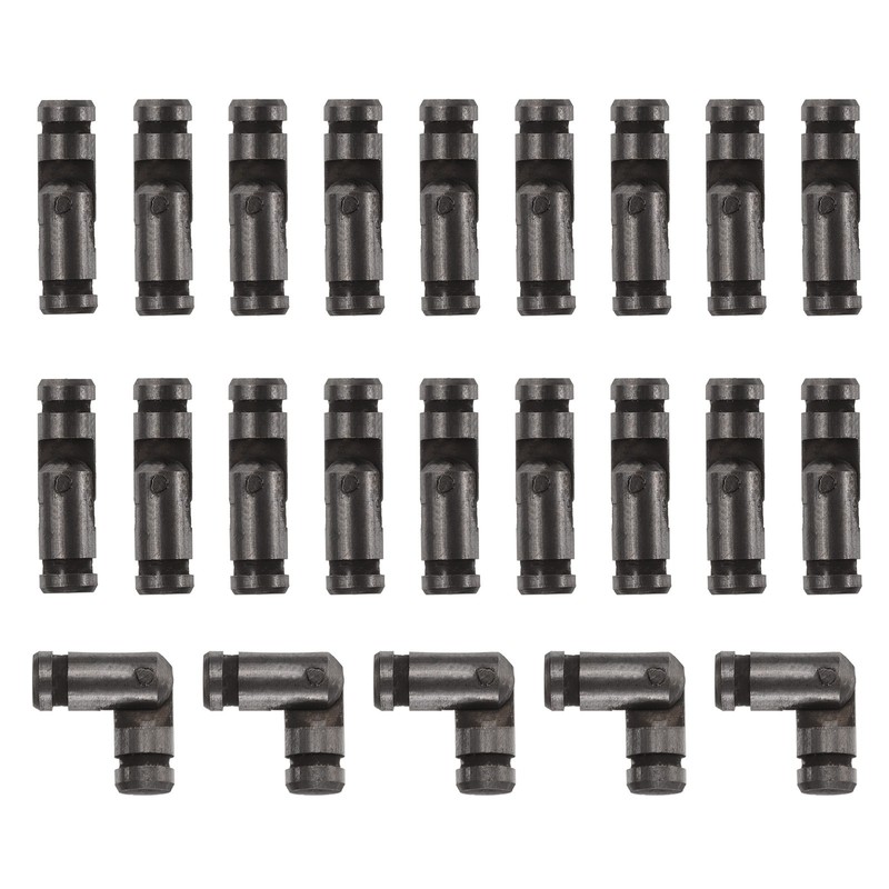 50Pcs Invisible Barrel Hinges 4x15mm Brass Concealed Hinge Black