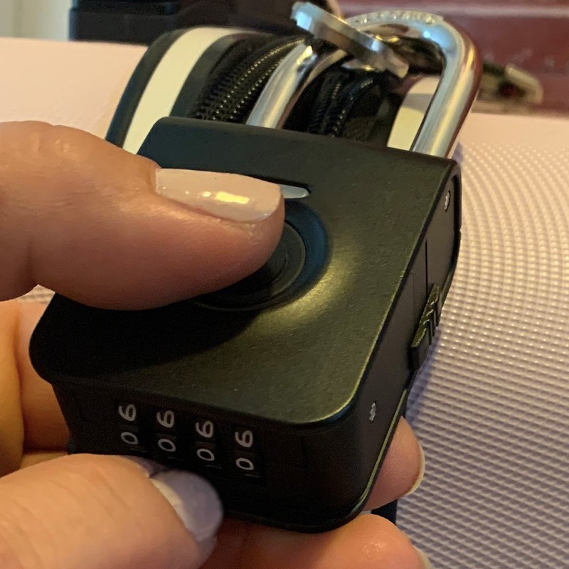 Smart Dual Function Rechargeable Combination & Fingerprint Padlock gallery
