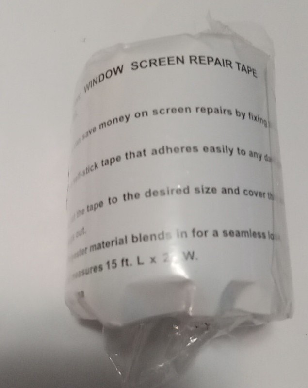 Window Screen Repair Tape 15 Ft By 2 Inches