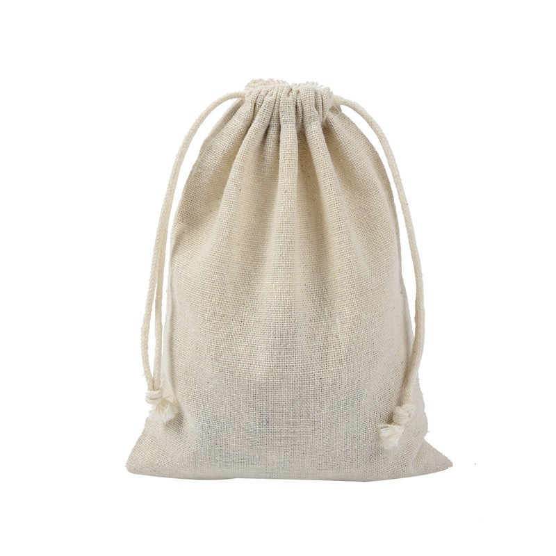 Reusable Cotton Drawstring Bags 20 Pack Lightweight Organizer for Shopping Use gallery