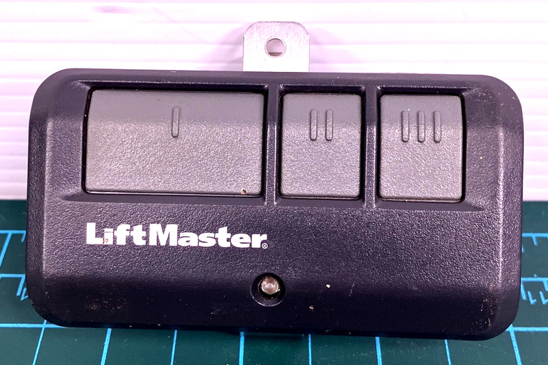 LiftMaster 893MAX 3 Button Garage Door Opener Remote Control Black Visor Clip