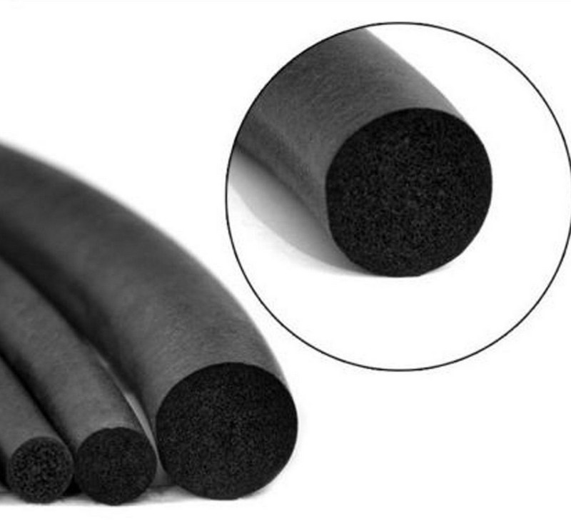 EPDM Sponge Rubber Round Seal Strip Diameter 2mm~25mm