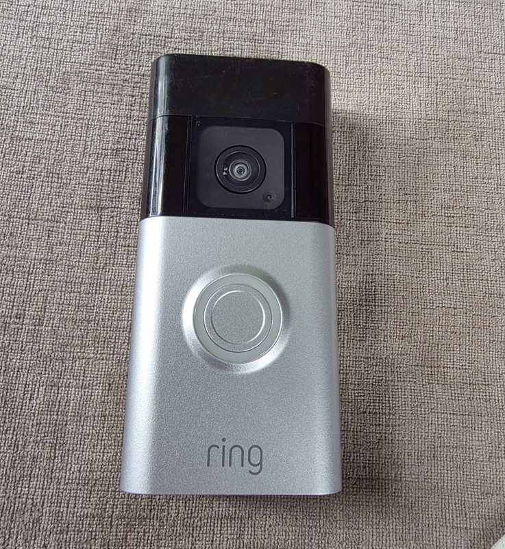 Ring Battery Doorbell Plus Video Recording Wi-Fi Alexa Wireless Silver/Black