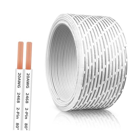 20 AWG Universal Garage Door Wire, 2-Conductor Garage Door 50 FT 20 AWG-2C
