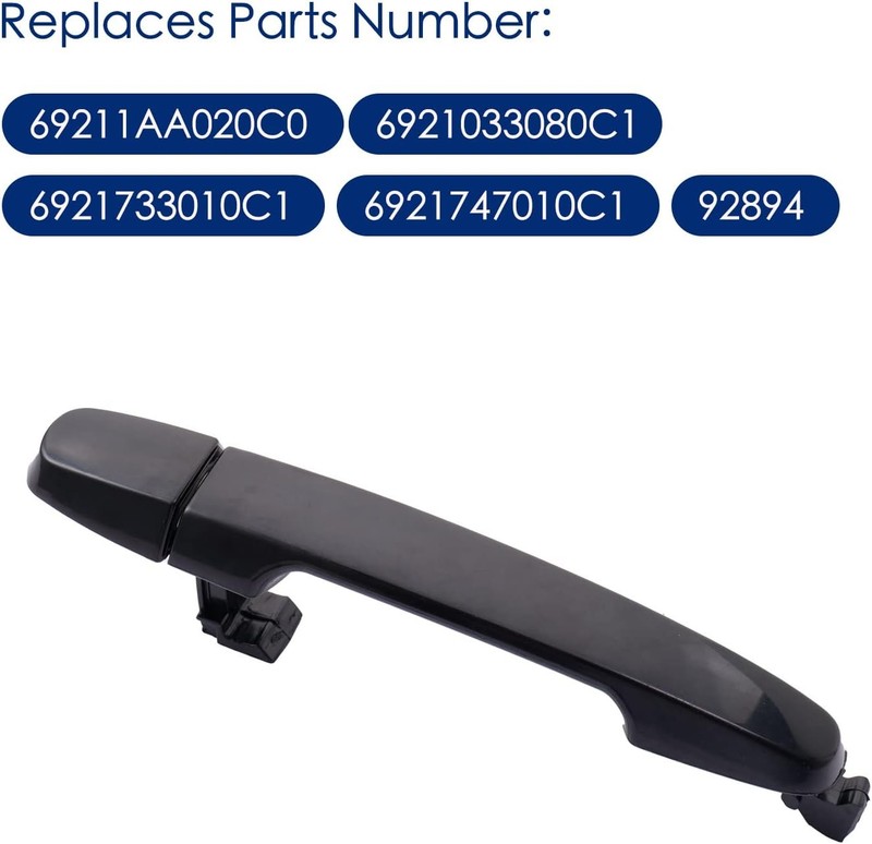 Rear Driver & Passenger Side Door Handle fo Size: 1 Pc Rear Left or Right Side gallery