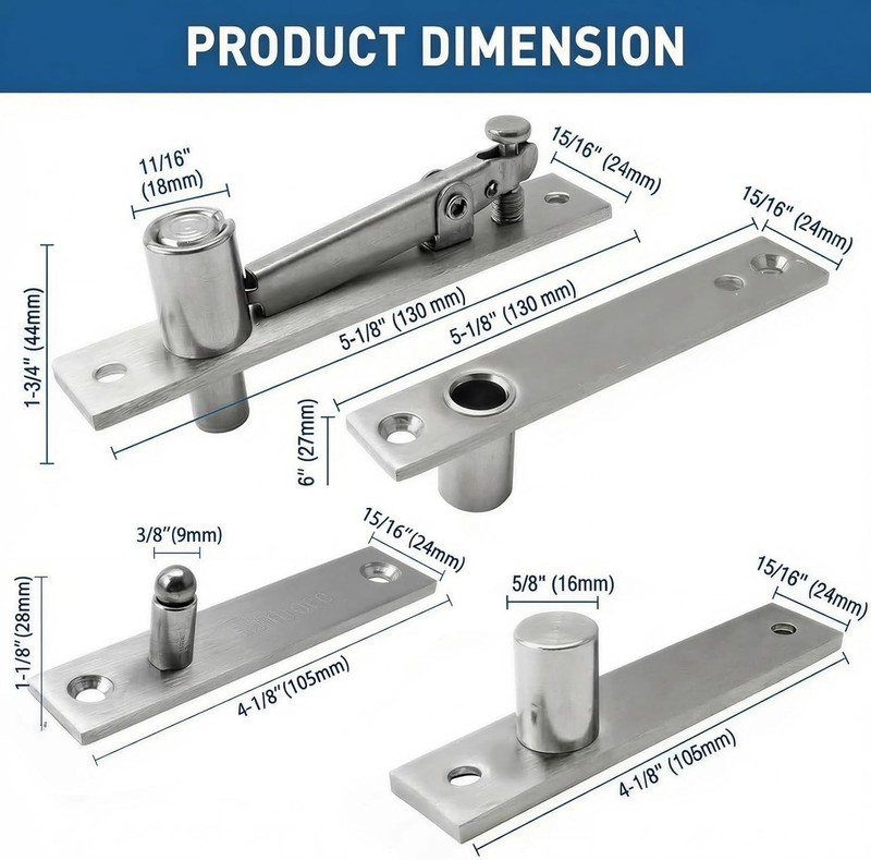 Secret Room Door Hardware Stainless Steel Hinges gallery