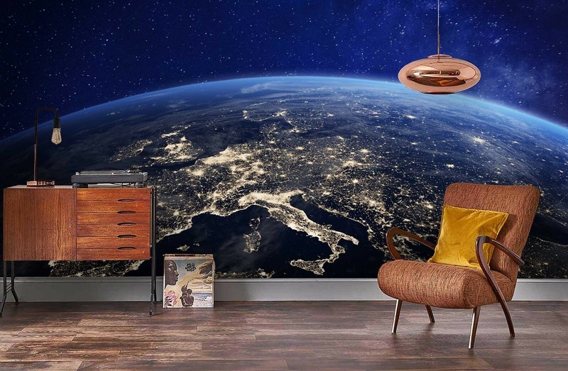 3D Space Planet Self-adhesive Removable Wallpaper Murals Wall 230