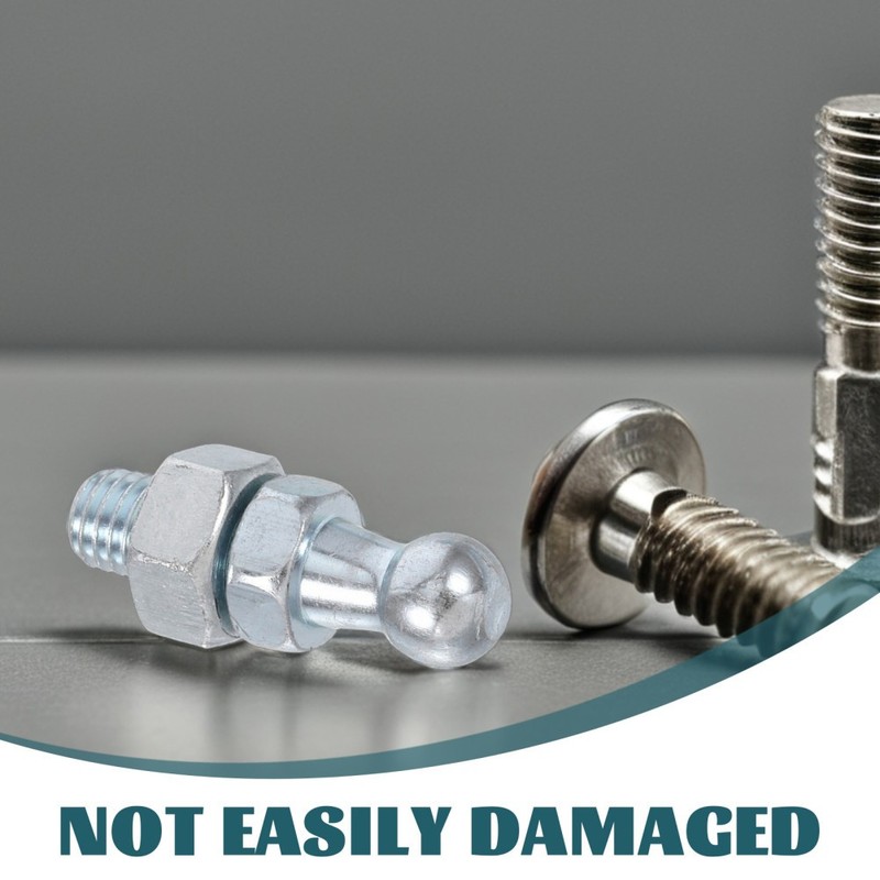 4Pcs Gas Spring Mounting Hardware Ball Stud for Car Silver Galvanized Metal gallery