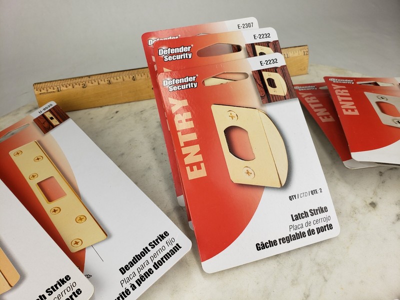10x Defender Security Entry Latch Strike E-2457 U-9486 U-9524 E-2232 U-9535 9428 gallery