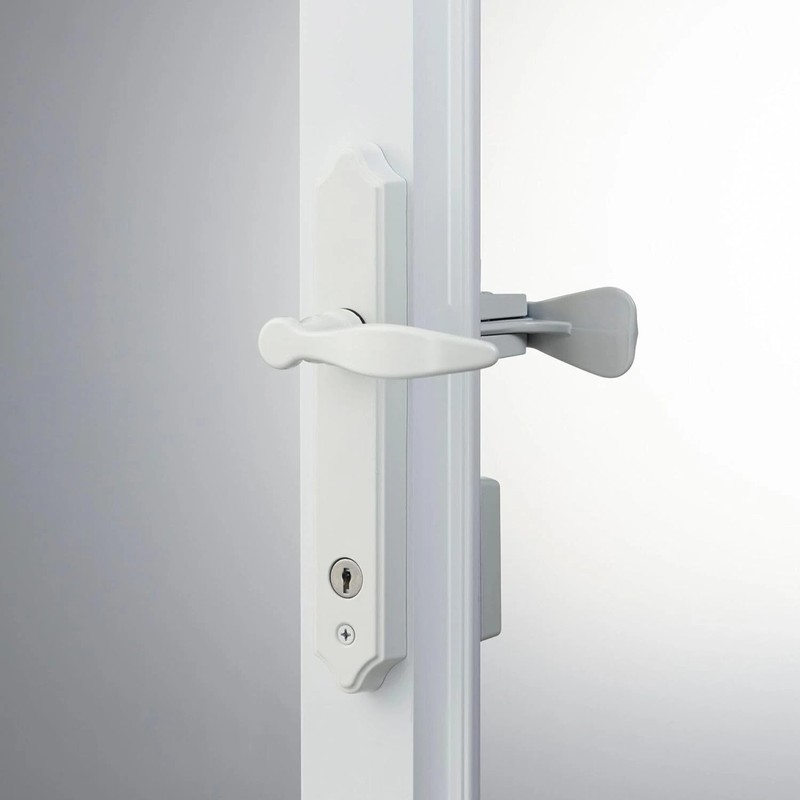 1216 Surface Mount Storm Door Handle with Lock and Key for 1 – 1 ½ Inches gallery