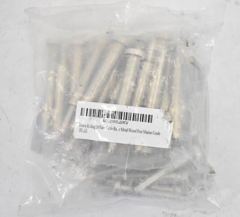 Dawn Railing 20 Pairs Cable Railing Hardware Kit Invisible Stainless Steel